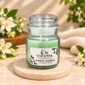 White Jasmine Scented Soy Wax Candle in Glass Jar | Craft & Wick
