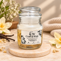 Vanilla Scented Gel Candle in Glass Jar | Handmade Decorative Candle | Craft & Wick